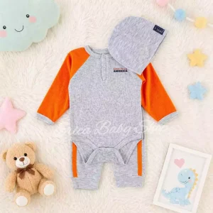 Setelan Lengan Panjang + Celana + Topi Baby / Bayi